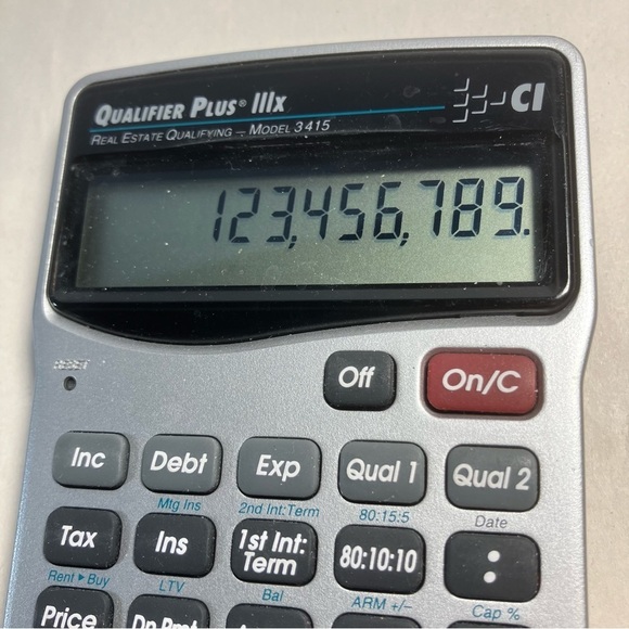 Mortgage Financial Calculator from Calculated Industries Model 3415 - Picture 2 of 10